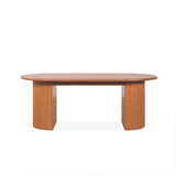 Tomeo Wooden Oval Coffee Table