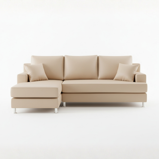 Aurora Faux Leather L-Shape Sofa