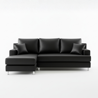 Aurora Faux Leather L-Shape Sofa