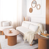 Tomeo Wooden Oval Coffee Table