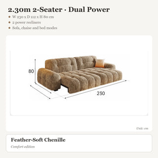 2.30m 2-Seater · Dual Power