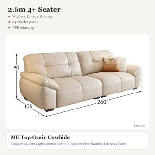2.6m 4+ Seater