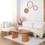 Tomeo Wooden Oval Coffee Table