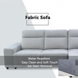 Brivan Fabric L-Shaped Sofa by Esteller (Pet Friendly & Easy Clean)