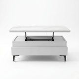 Forae Lift-Up Sintered Stone Storage Coffee Table