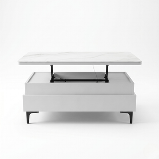 Forae Lift-Up Sintered Stone Storage Coffee Table