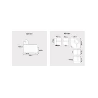 Enricus Fabric Adjustable Headrest Recliner Corner Sofa by Esteller (Pet Friendly & Easy Clean)