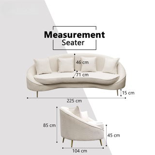 Wyra Fabric Sofa by Esteller (Pet Friendly & Easy Clean)