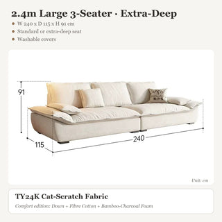 2.4m Large 3-Seater · Extra-Deep