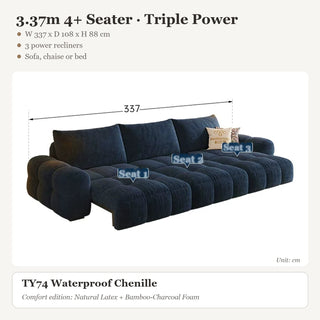 3.37m 4+ Seater · Triple Power