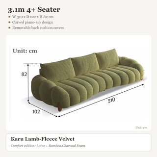 3.1m 4+ Seater