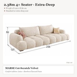 2.38m 4+ Seater · Extra-Deep