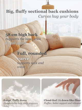 58 cm high back cushions
