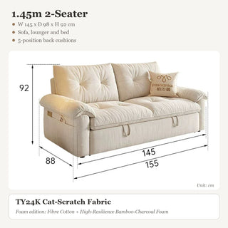 1.45m 2-Seater