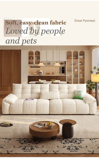 Soft, easy-clean fabric