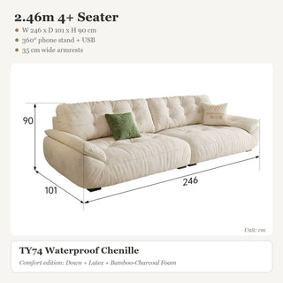 2.46m 4+ Seater