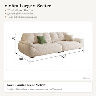 2.26m Large 2-Seater