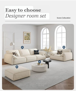 Sofa, armchair and footstool