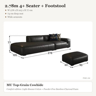 2.78m 4+ Seater + Footstool