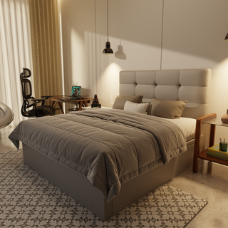 Rachelle Genuine Leather Storage Bed (Gas Lift) by Esteller