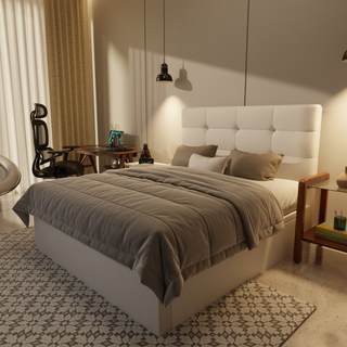 Rachelle Genuine Leather Storage Bed (Gas Lift) by Esteller