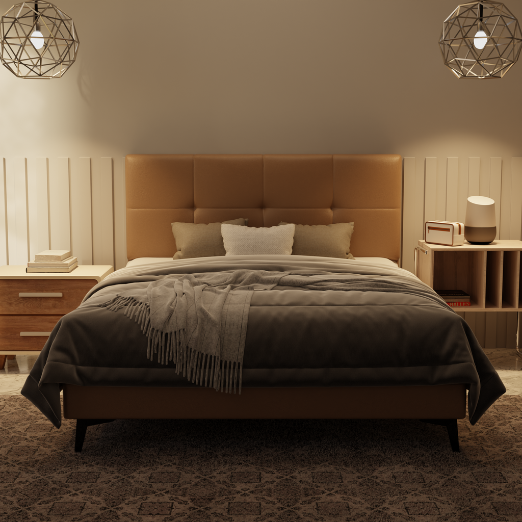 Koane Genuine Leather Divan Bed Frame by Esteller – Megafurniture