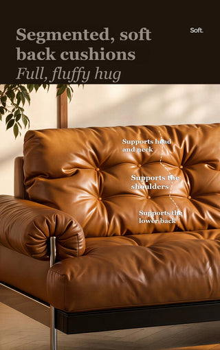 Segmented, soft back cushions