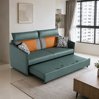 Calvenna Faux Leather Sofa Bed