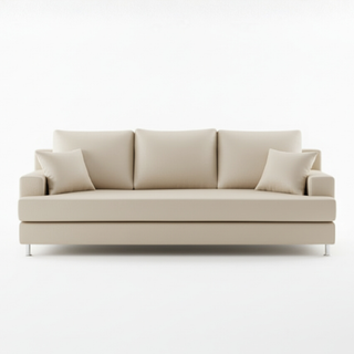 Berton Faux Leather Sofa