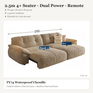 2.5m 4+ Seater · Dual Power · Remote