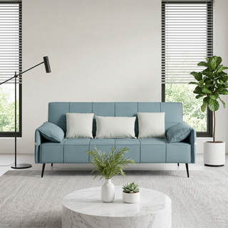 Estelva Faux Leather Sofa Bed