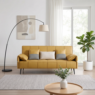 Estelva Faux Leather Sofa Bed