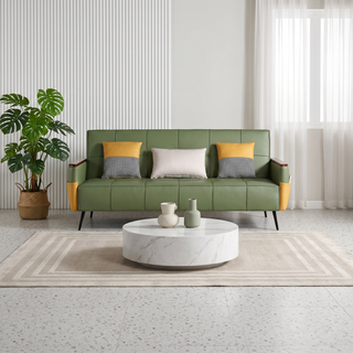 Corlira Faux Leather Sofa Bed