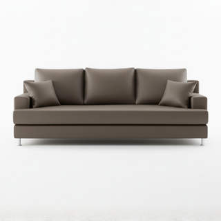 Berton Faux Leather Sofa