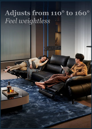 Reclines from 110° to 160°