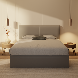 Gretelle Genuine Leather Storage Bed (Gas Lift)