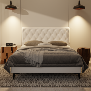 Wimble Genuine Leather Divan Bed Frame