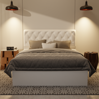 Wimble Genuine Leather Storage Bed (Gas Lift)