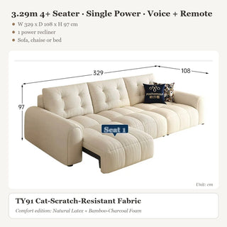 3.29m 4+ Seater · Single Power · Voice + Remote