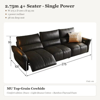 2.75m 4+ Seater · Single Power