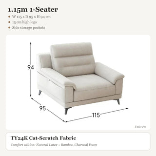 1.15m 1-Seater