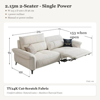 2.15m 2-Seater · Single Power