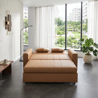 Kevaria Faux Leather Sofa Bed