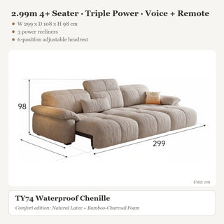 2.99m 4+ Seater · Triple Power · Voice + Remote