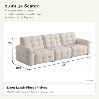 2.9m 4+ Seater