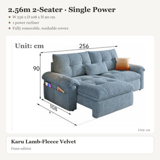 2.56m 2-Seater · Single Power
