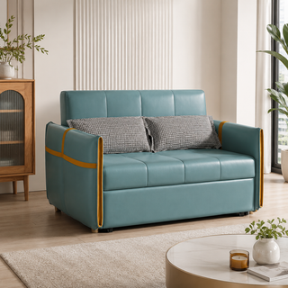 Elvie Faux Leather Sofa Bed