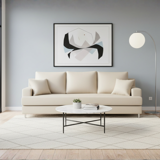 Berton Faux Leather Sofa