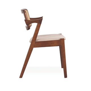 Parvin Rattan Wooden Dining Chair