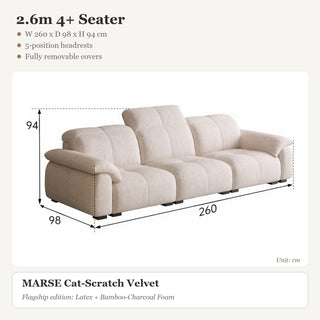 2.6m 4+ Seater